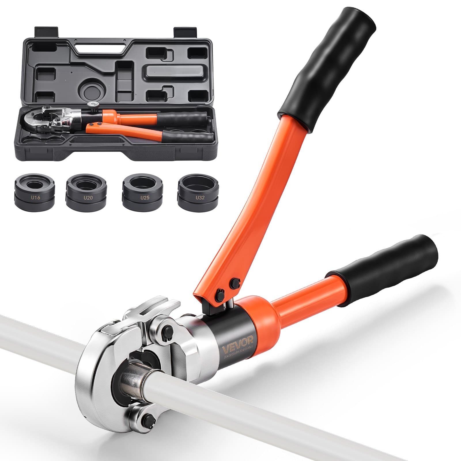Hydraulische Presszange für PEX- und Aluminium-Kunststoff-Rohre