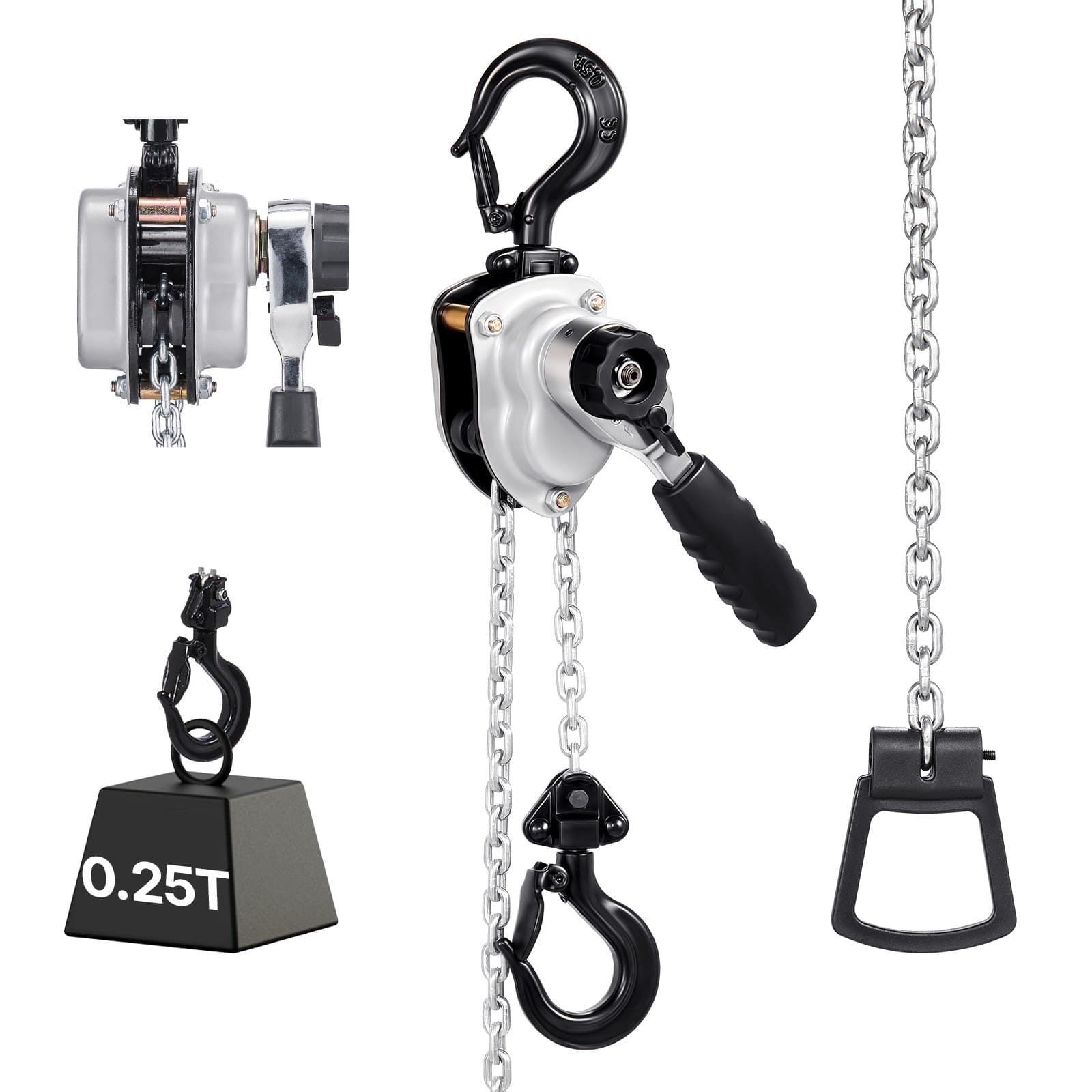 Mini-Hebelzug 0,25 t mit 3 m Hubkette