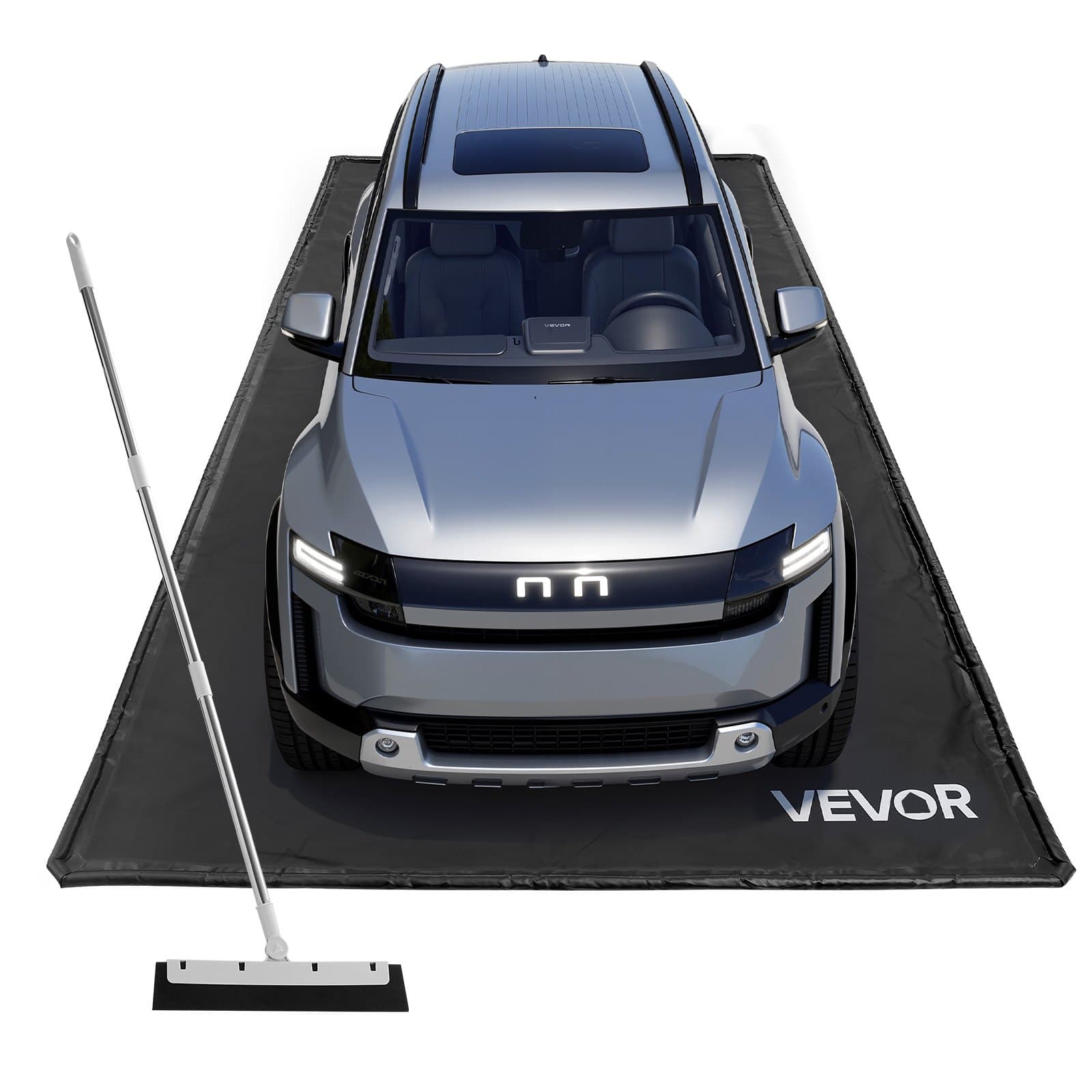 Tapis de garage PVC antidérapant avec tiroir