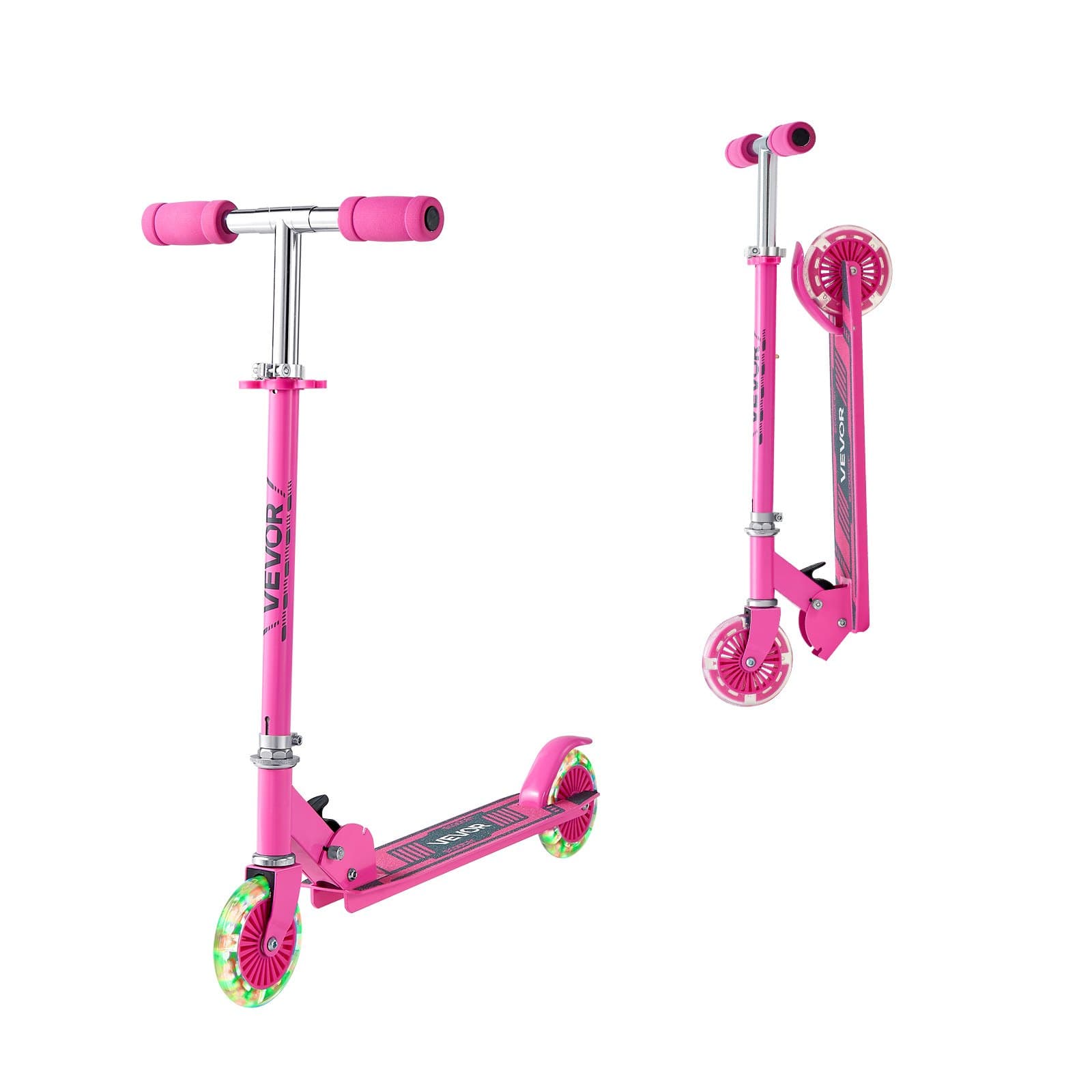 Trottinette enfant avec roues lumineuses et cadre pliable