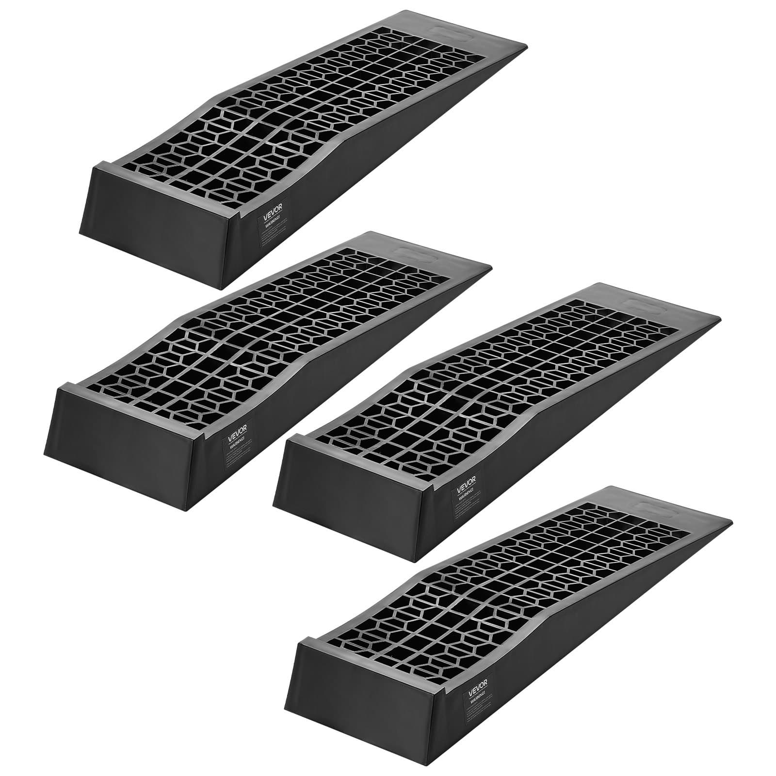 Set de rampas elevadoras para coches, 4 uds, 65 mm