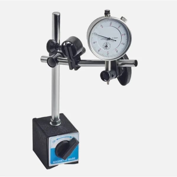 Magnetstativ mit Messuhr, 50 kg Haftkraft, Feineinstellung