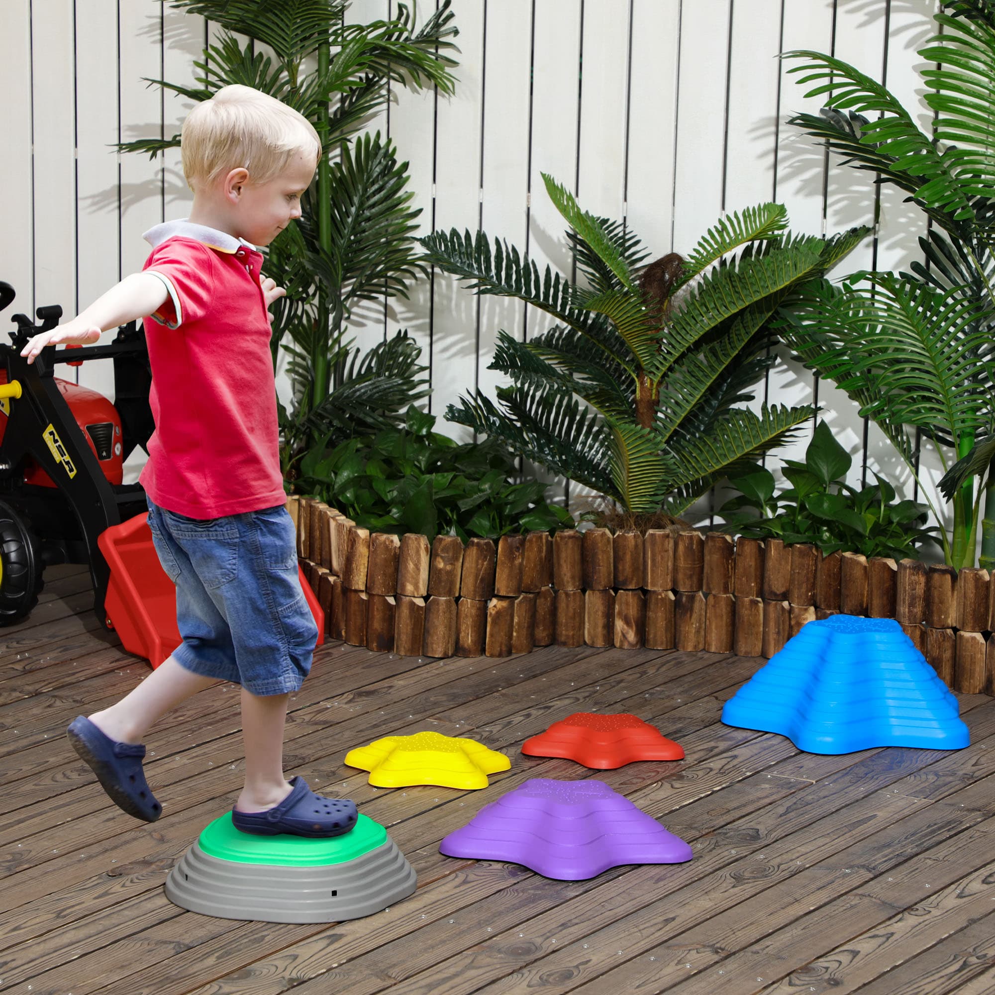 Set de pierres d'équilibre pour enfants dès 3 ans, 5 pierres