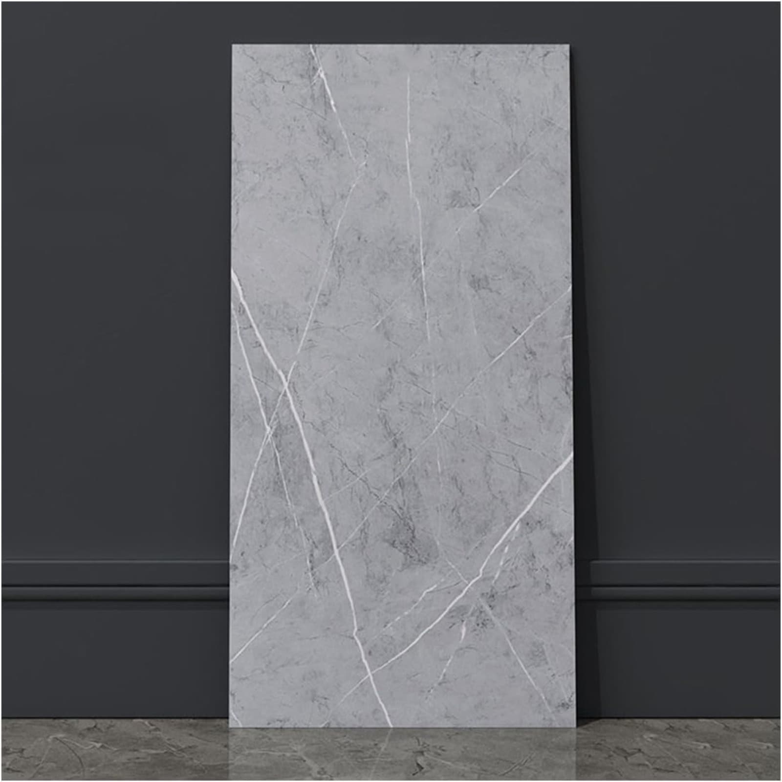 Selbstklebende Wandfliesen 30x60 cm, 30er Set, grau