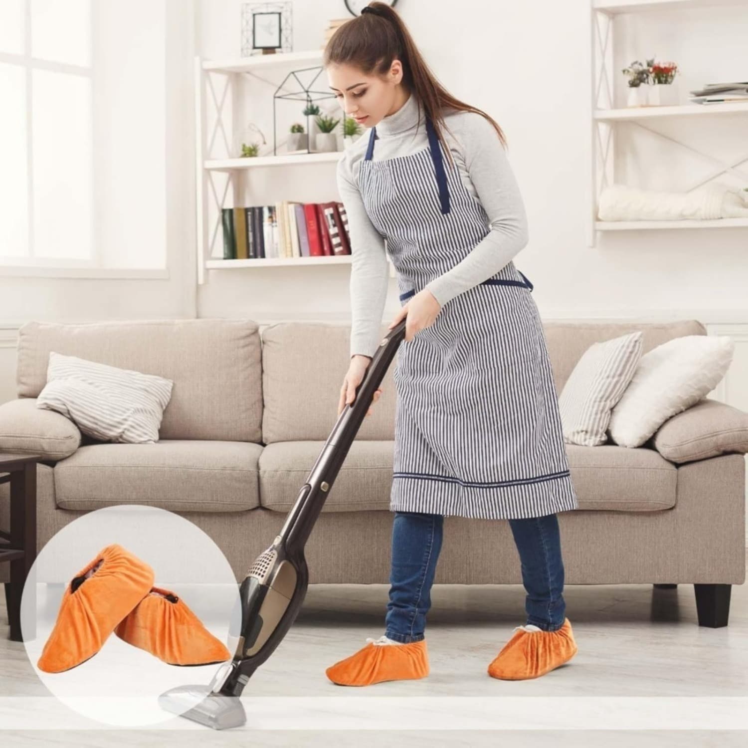 6 pares cubrezapatos transpirables hogar y oficina
