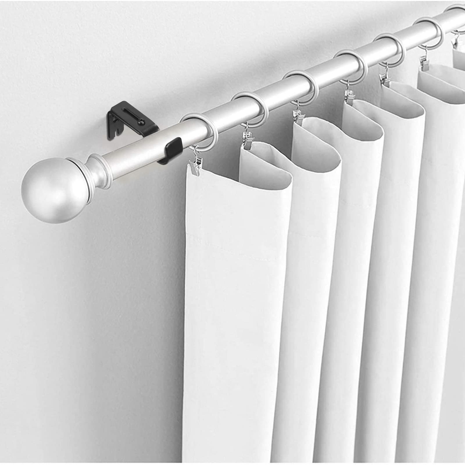 4-teiliges Montageset für Gardinenstangen