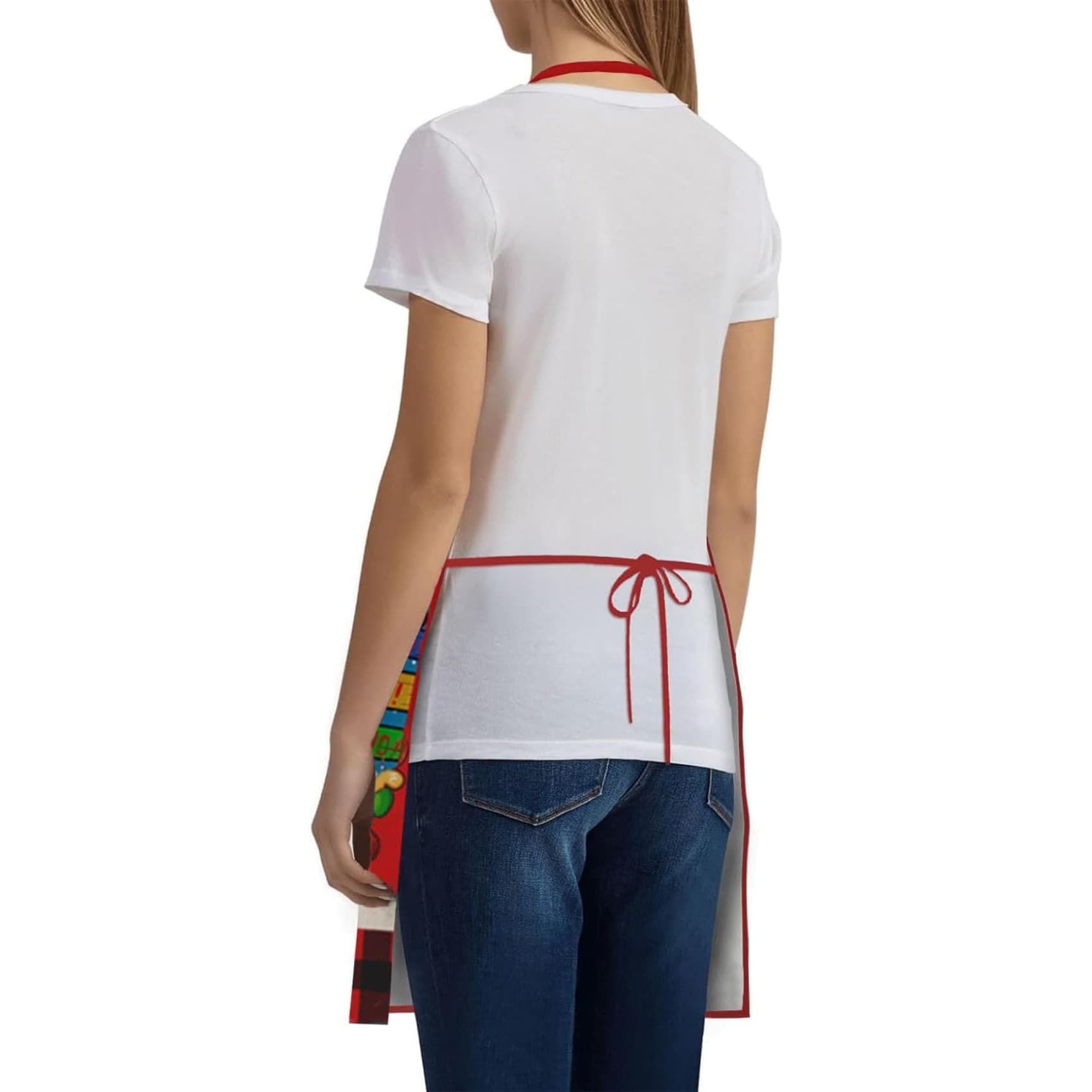 Red Christmas Apron for Festive Prep