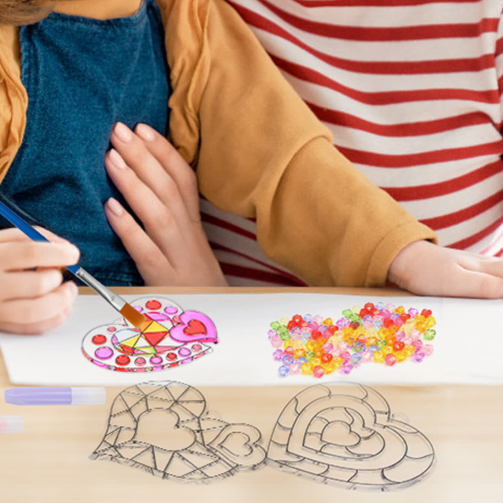 Mother's Day Craft Kit with Acrylic Pieces and Beads