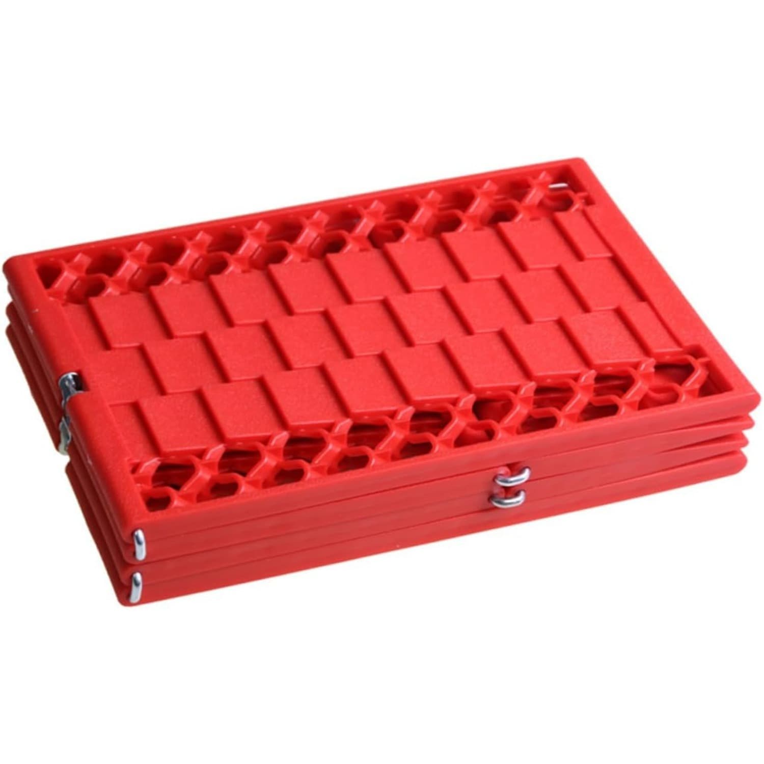 Foldable recovery mat for snowmobiles