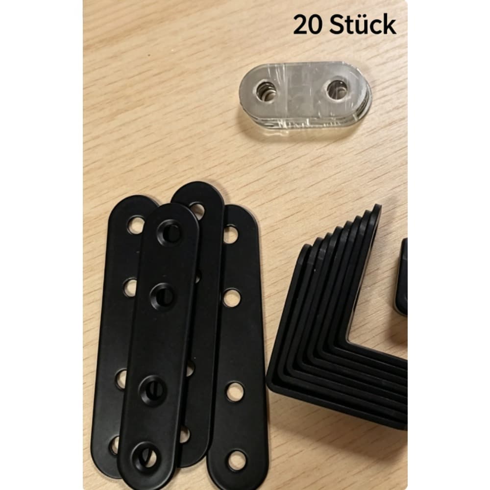 20-teiliges Eckverbinder-Set für Möbel und Regale