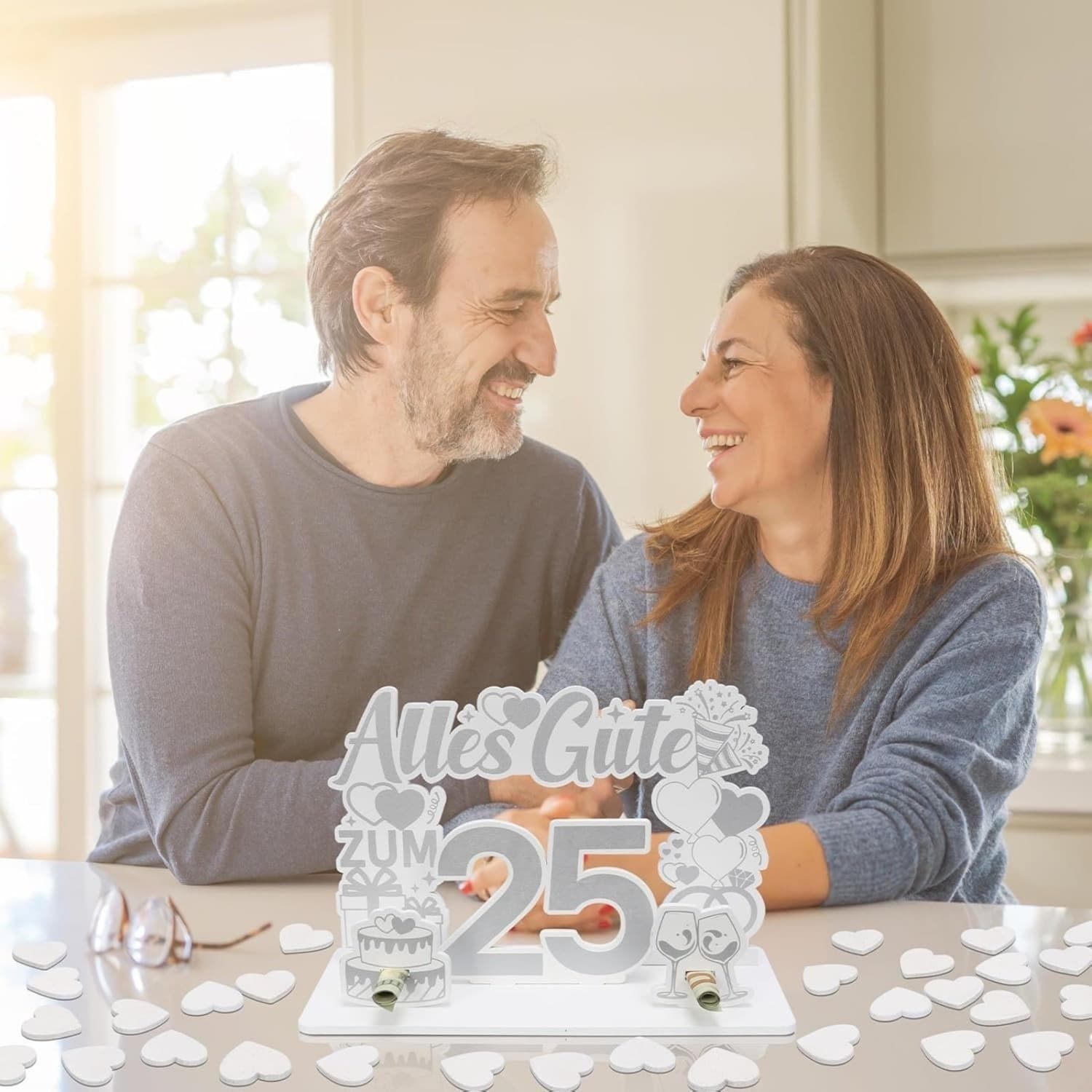 Kreative Geldgeschenkbox zur Silberhochzeit