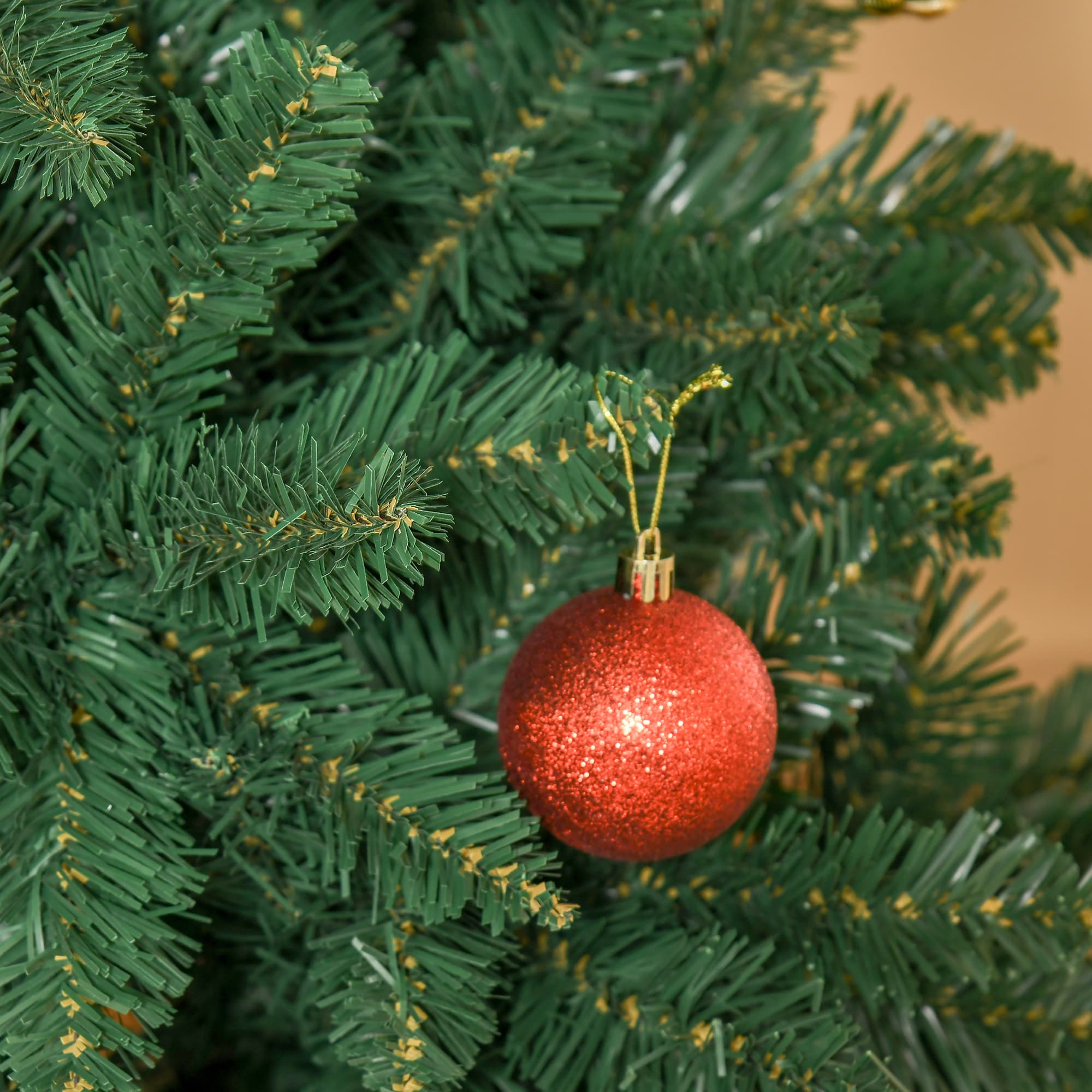 Sapin de Noël artificiel 1,2 m avec support, diamètre 85 cm x 120 cm, vert