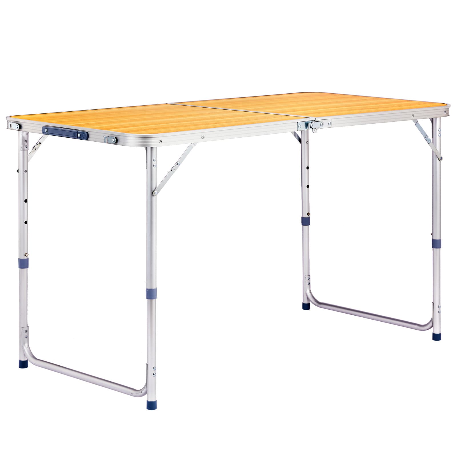 Faltbarer Aluminium-Tisch mit höhenverstellbarer 4FT-Platte, 120-60cm