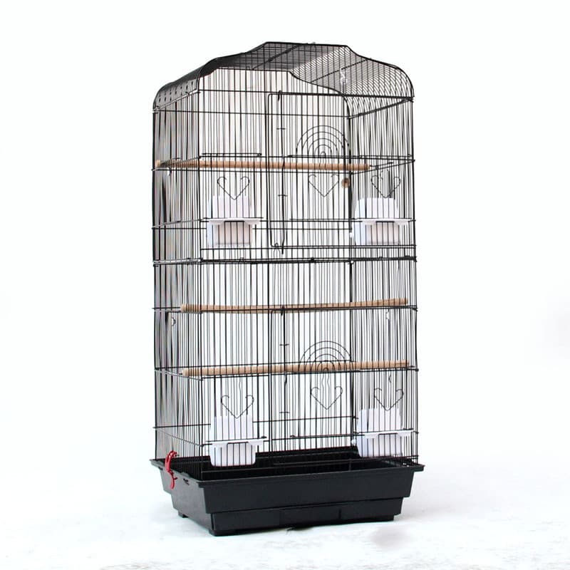 Cage per uccelli pappagallo portatile in filo metallico
