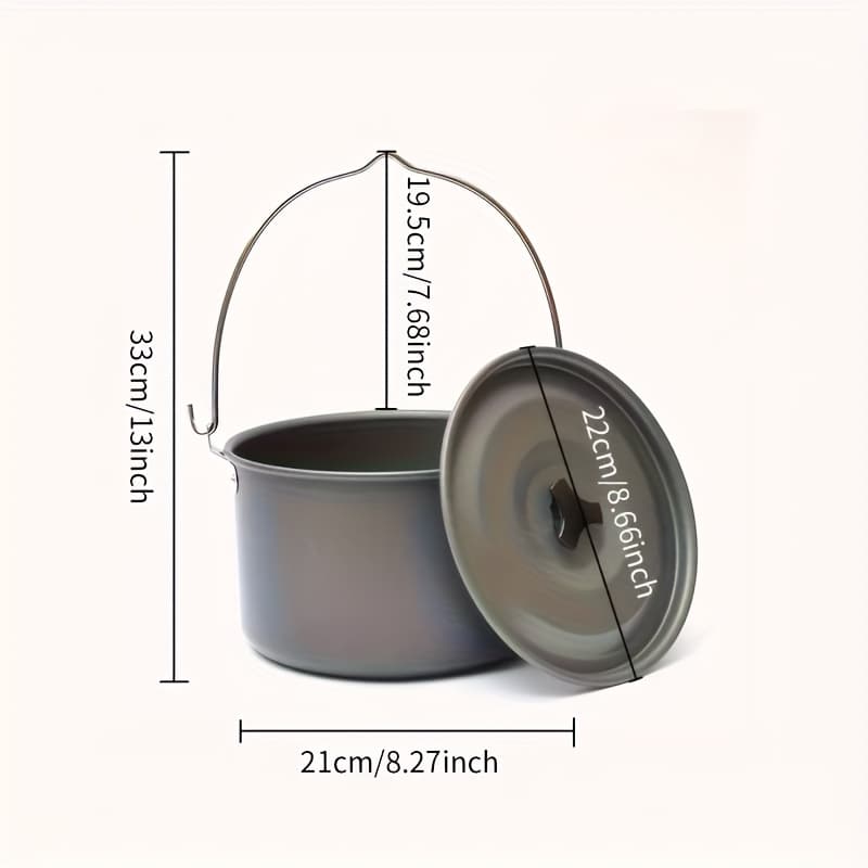 Marmite camping alu 4L portable