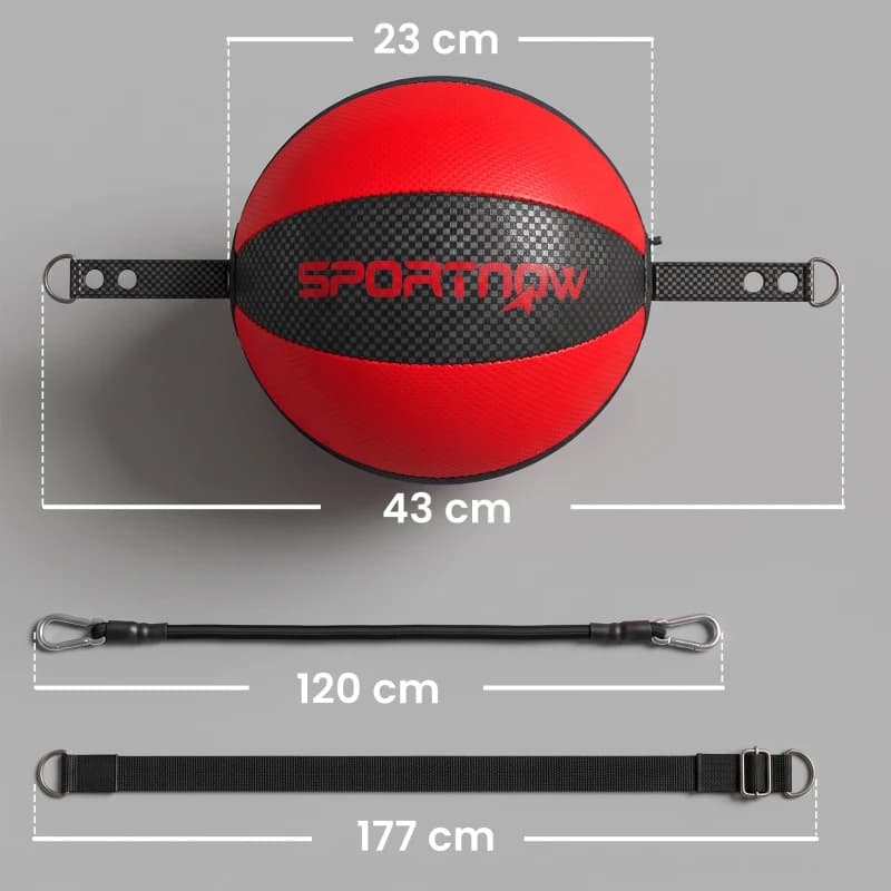 Support de boxe double end avec corde élastique