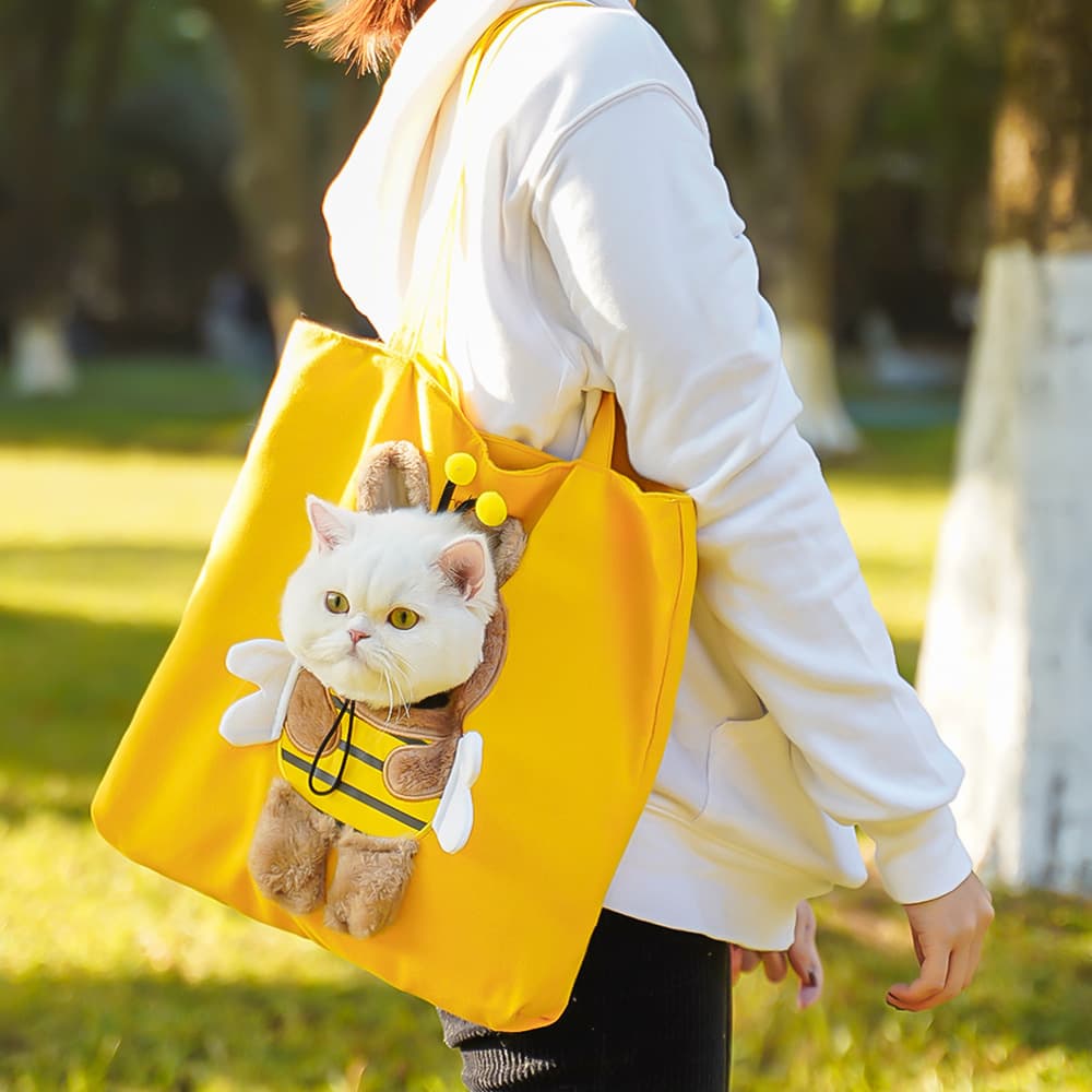Portable Canvas Cat Diaper Pouch