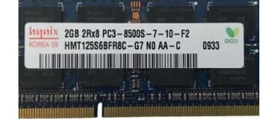 ذاكرة DDR3 2 جيجابايت 1066 ميجاهرتز للحواسيب المحمولة