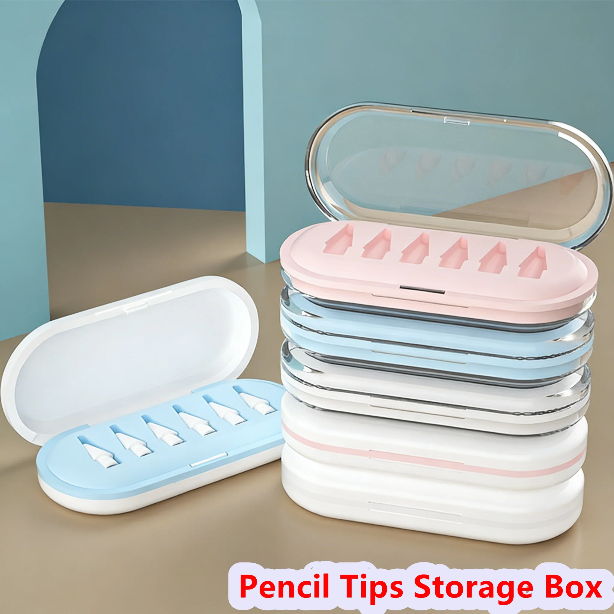 6PCS Anti-scratch Bleistift Consigli Magazzinaggio Scatola Resistente agli Urti Portatile