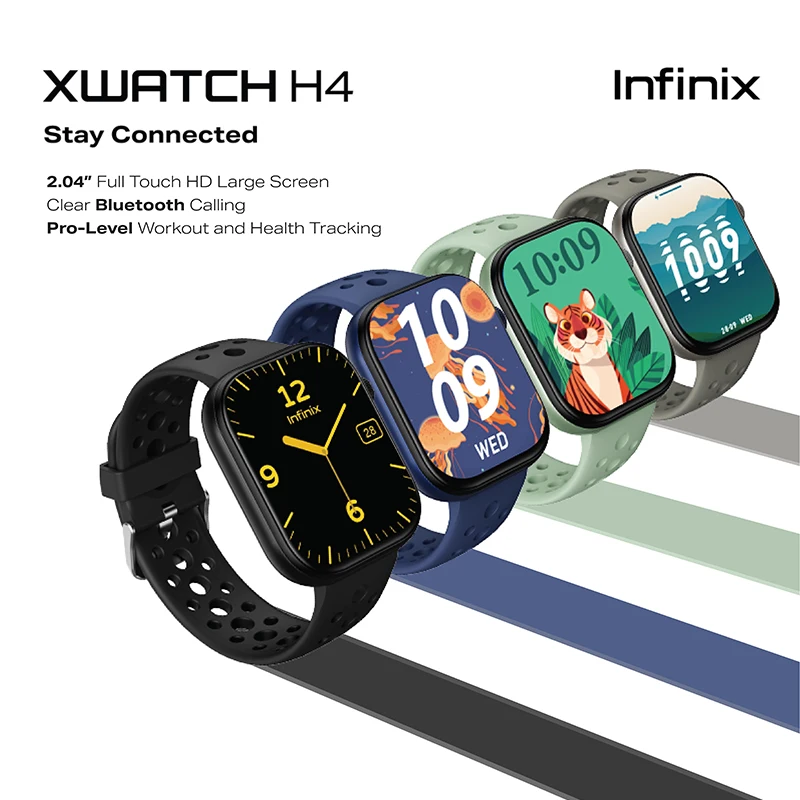 Infinix XWatch H4 Schwarz Wasserdicht Fitness-Tracker