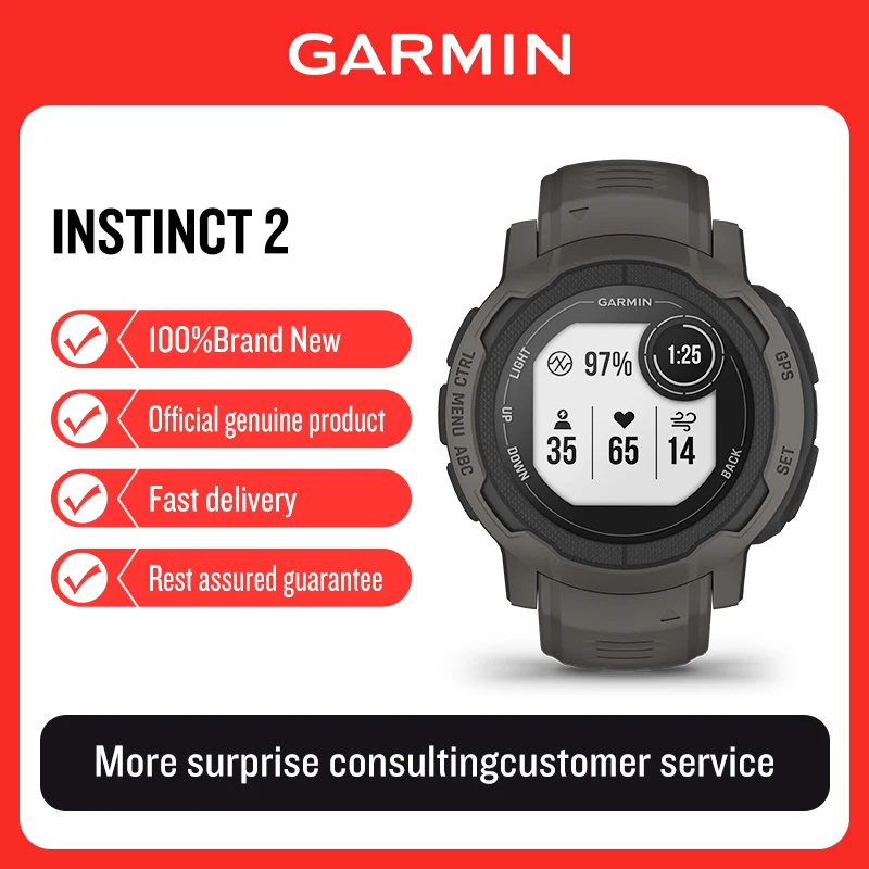 Garmin Instinct2: Outdoor-Lauf-Smartwatch mit Herzfrequenz und Blutsauerstoffmessung