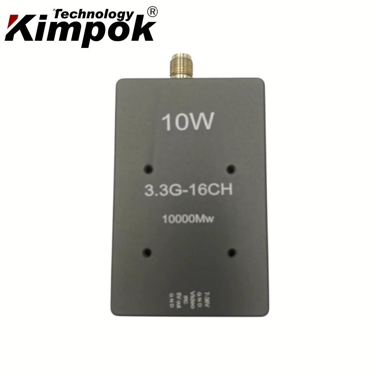 10 W 3,3 GHz 16CH 48,15 g FPV-مرسل Ultra قوي 3,3 GHz VTX Ultra-light للسماح بنقل الصور من الطائرات بدون طيار
