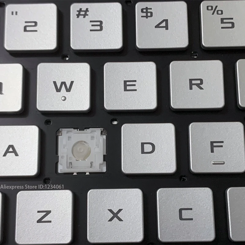 Silberne Tastenkappe für Asus ROG G14 Laptop-Tastatur