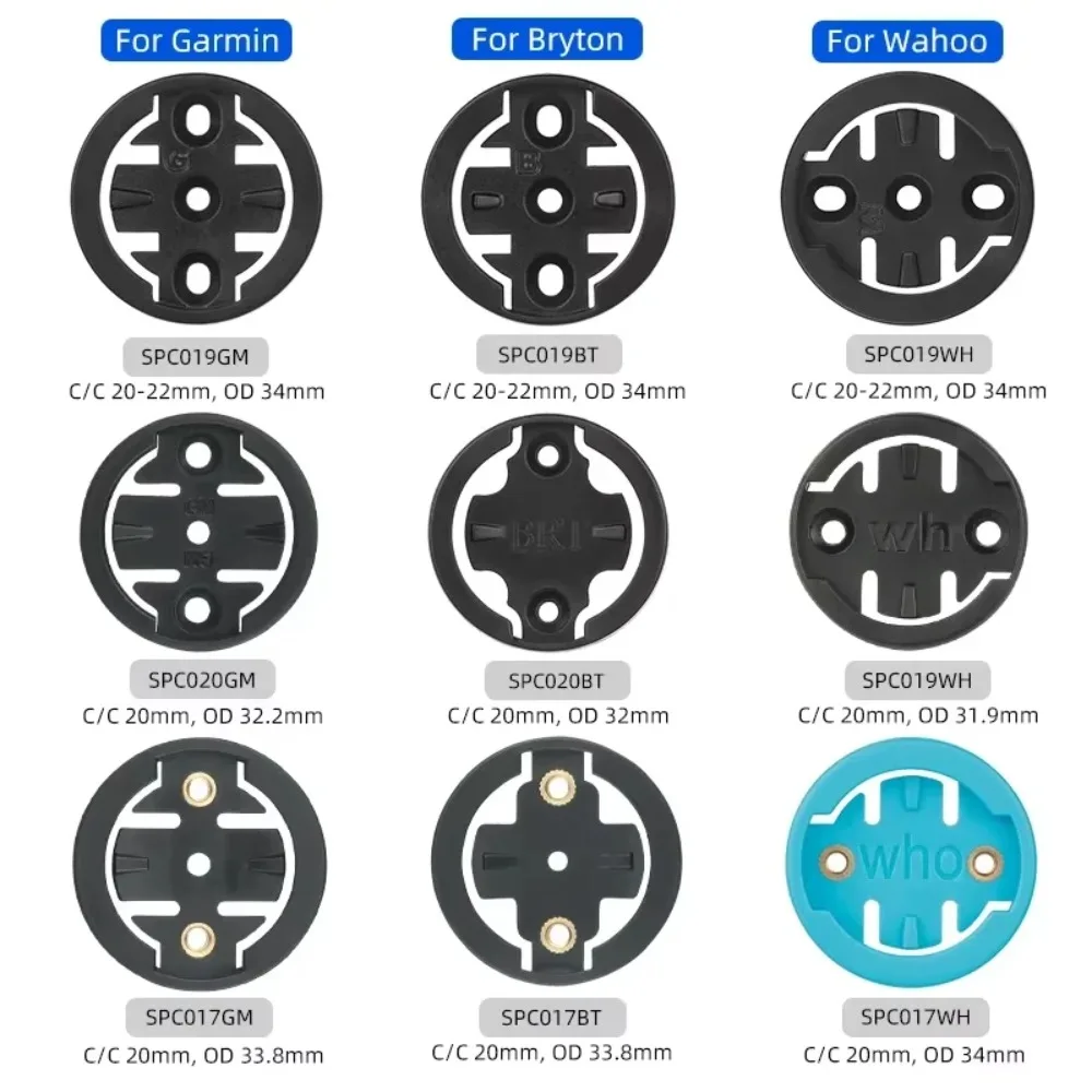 Adattatore per supporto computer bici Garmin & Co. con luce posteriore e radar