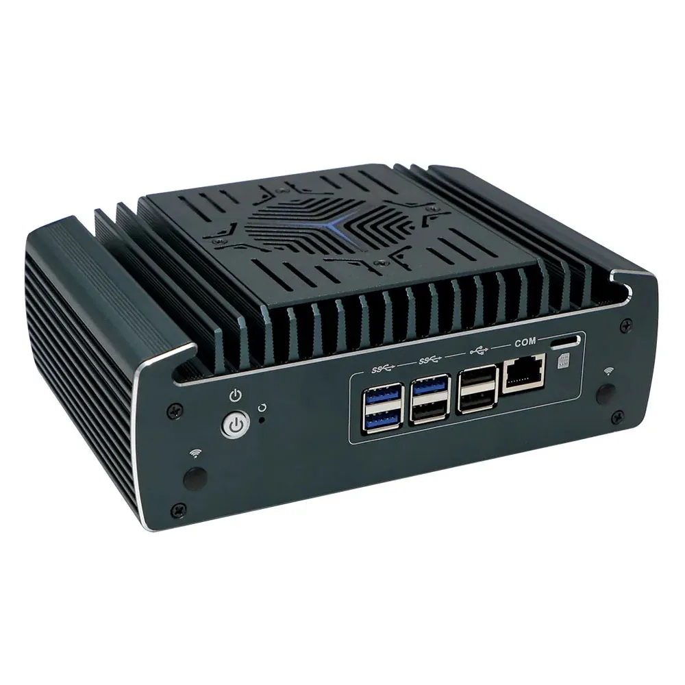 Mikro-Firewall-Gerät Intel Core i5 1235U / i7 1255U Soft-Router 6x 2,5GbE I226-V LAN Mini-PC DDR4 RAM HDMI2.1 DP1.4A OPNsense