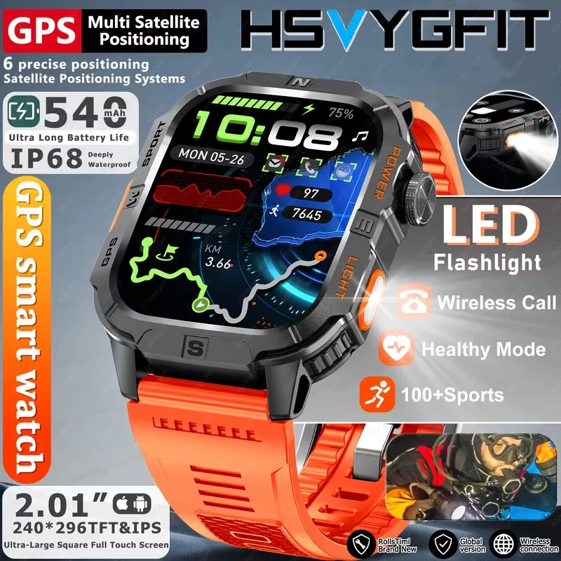 HSVYGFIT Smartwatch: Herzfrequenz & GPS