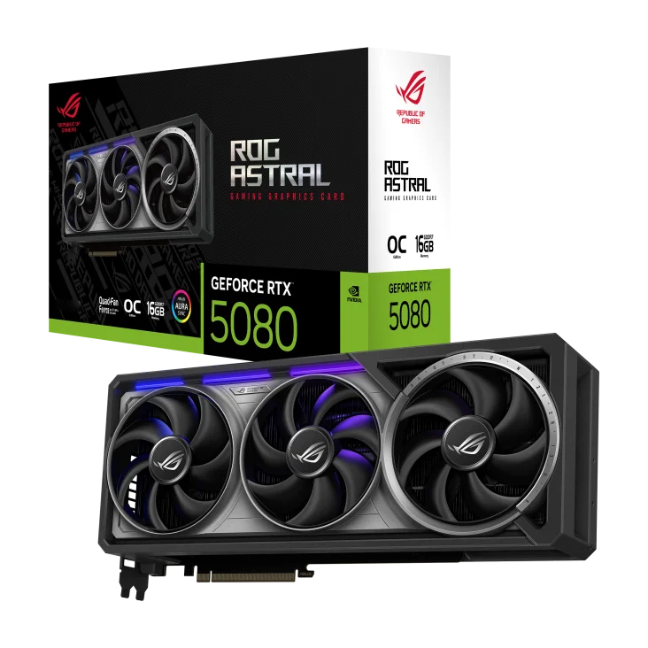 Scheda grafica ROG Astral GeForce RTX 5080 16 GB OC GDDR7 per PC da gioco con AI