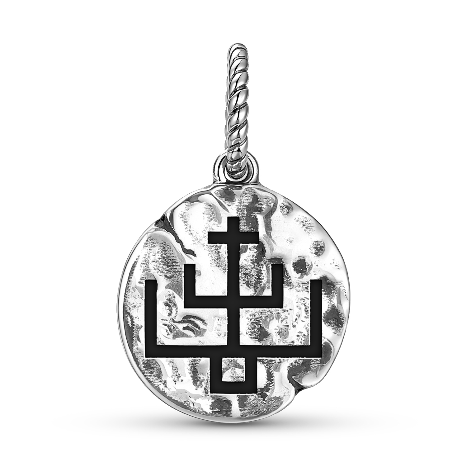925 Sterling Silber Onyankopon Symbol Dangle Charm