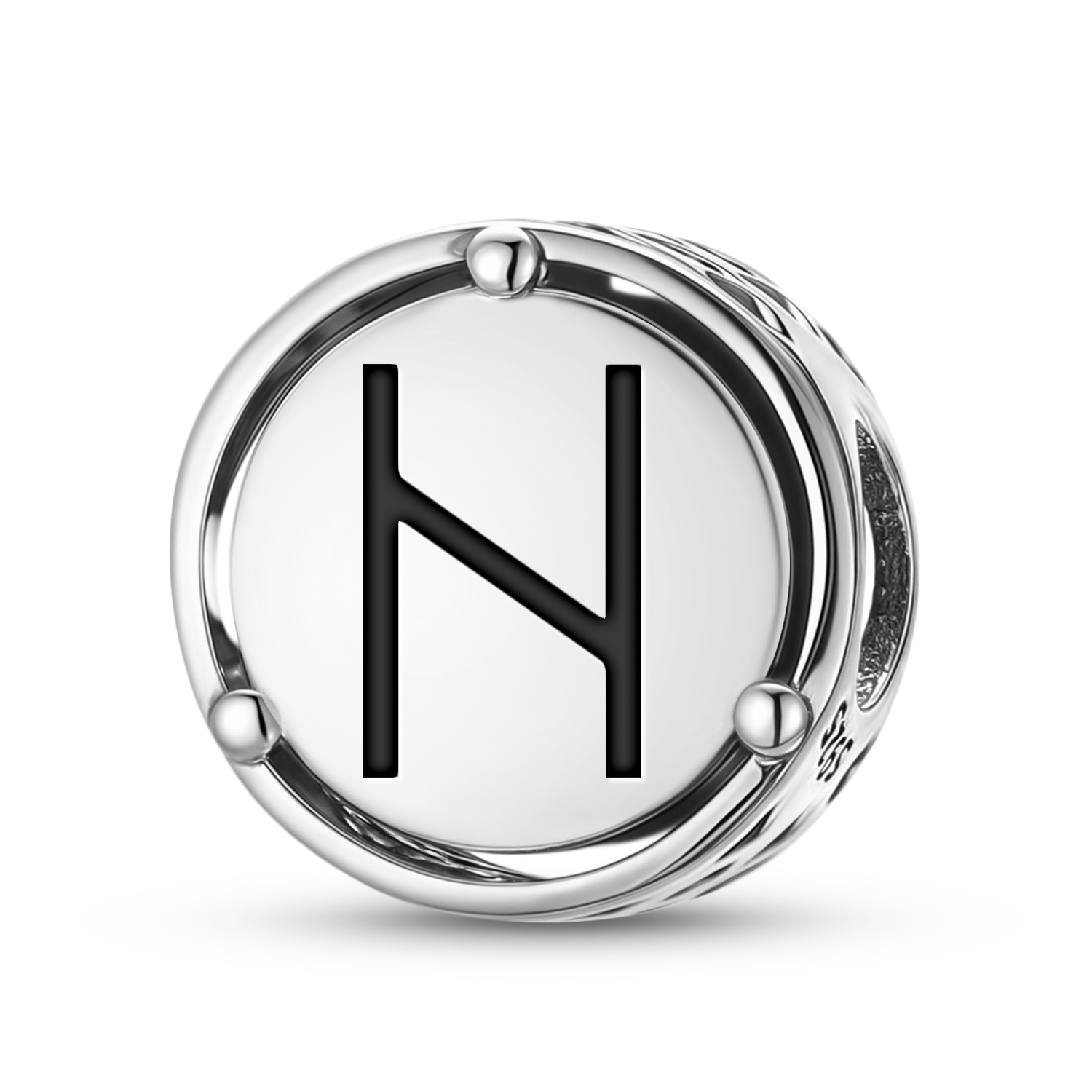 925 Sterling Silver Norse Runes Hagalaz Charms