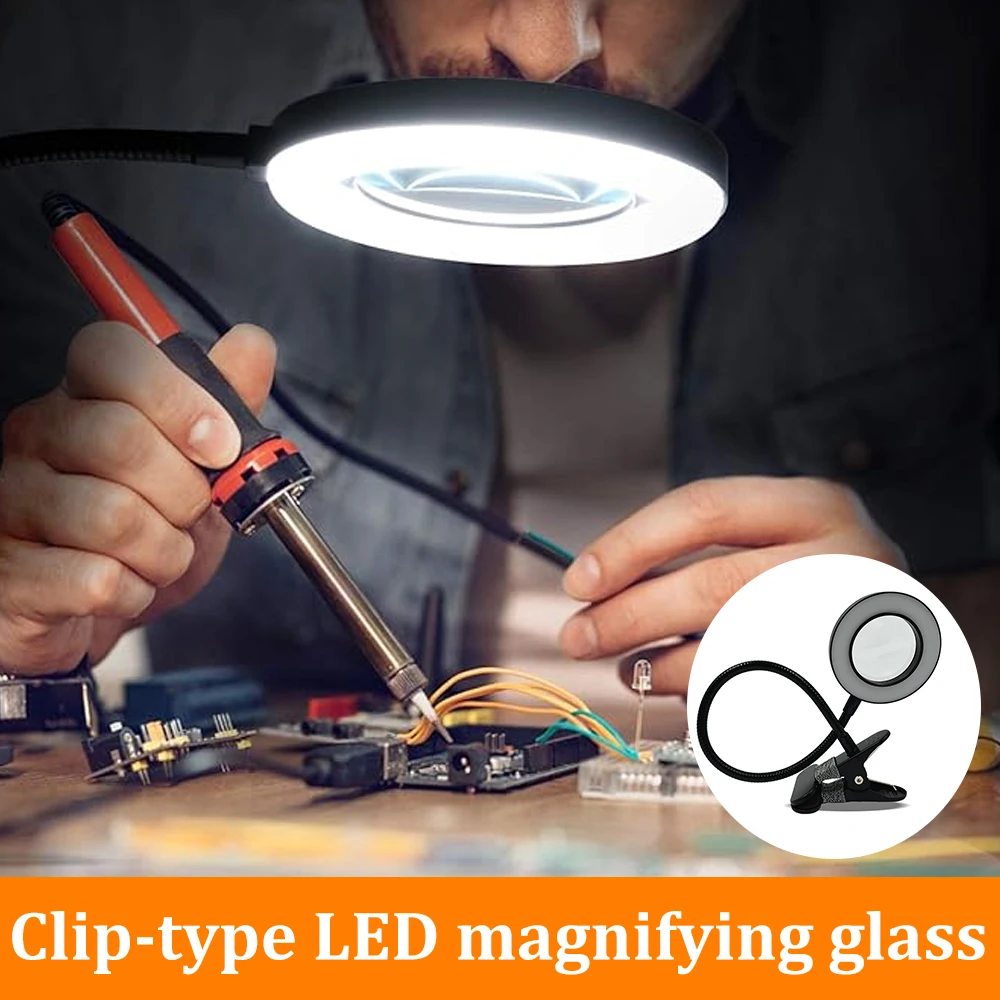 5x Magnifier Nail Beauty Light USB Kaltlicht LED