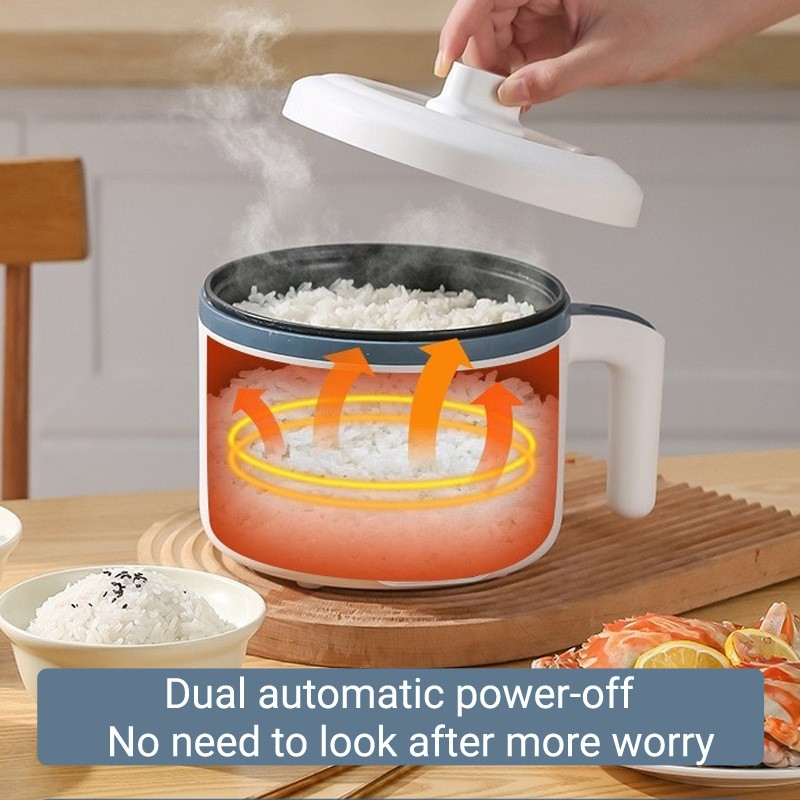 600W Mini-Reiskocher 1.7L tragbarer Nicht-Stick-Dampfgarer