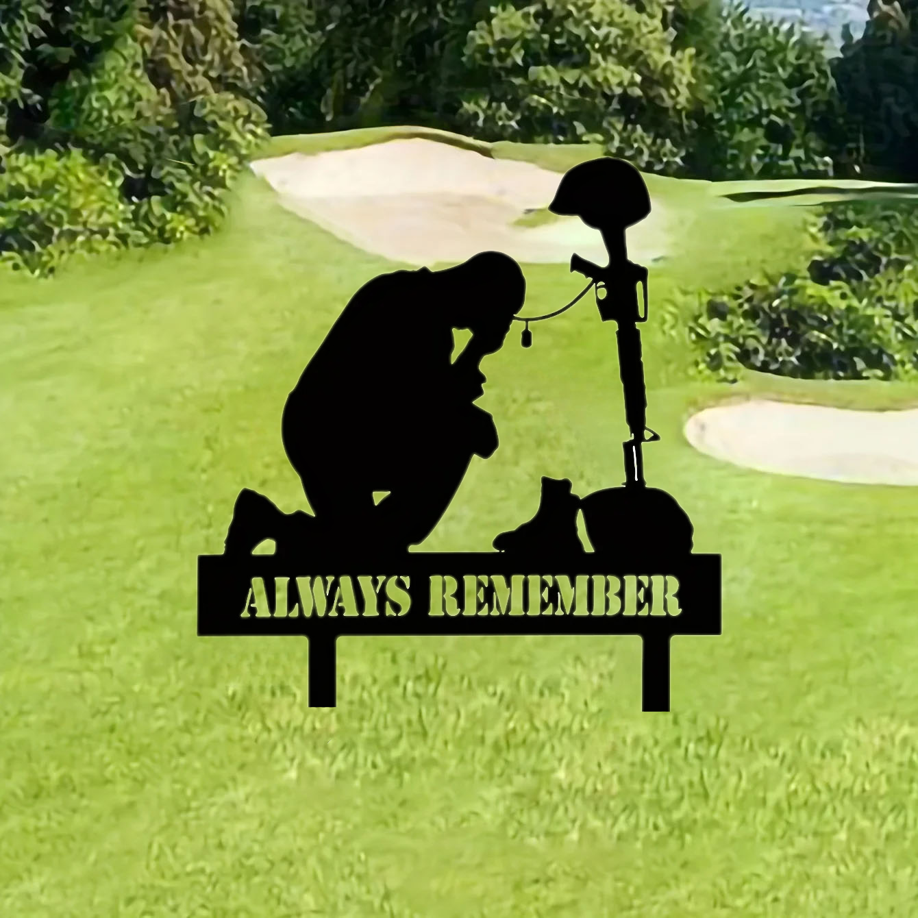 Freedom Is Not Free Silhouette Memorial - Outdoor Tribute For Fallen Heroes