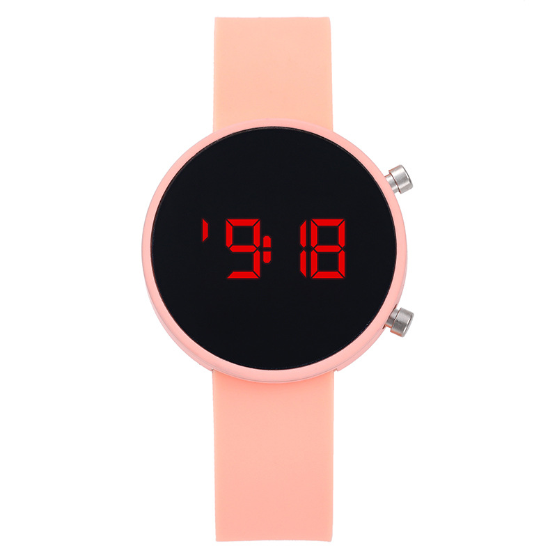 Colorful Silicone Strap LED Screen Display Electronic Watch