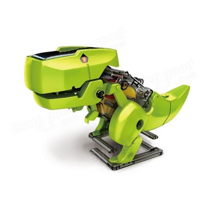 DIY 4-in-1 Solar-Powered DinoRobot - High Tech & Interaktiv
