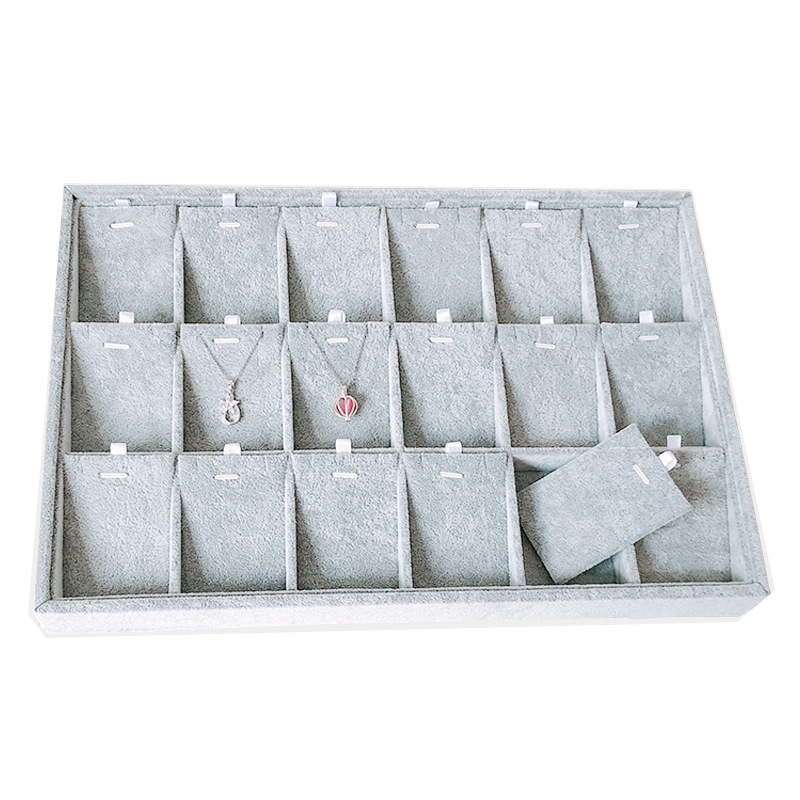 Velvet Ring Earrings Display Tray Tray Tray Fashion Jewelry Cufflink Organizer Holder Under Case Case Shows Ring Earrings Jewel