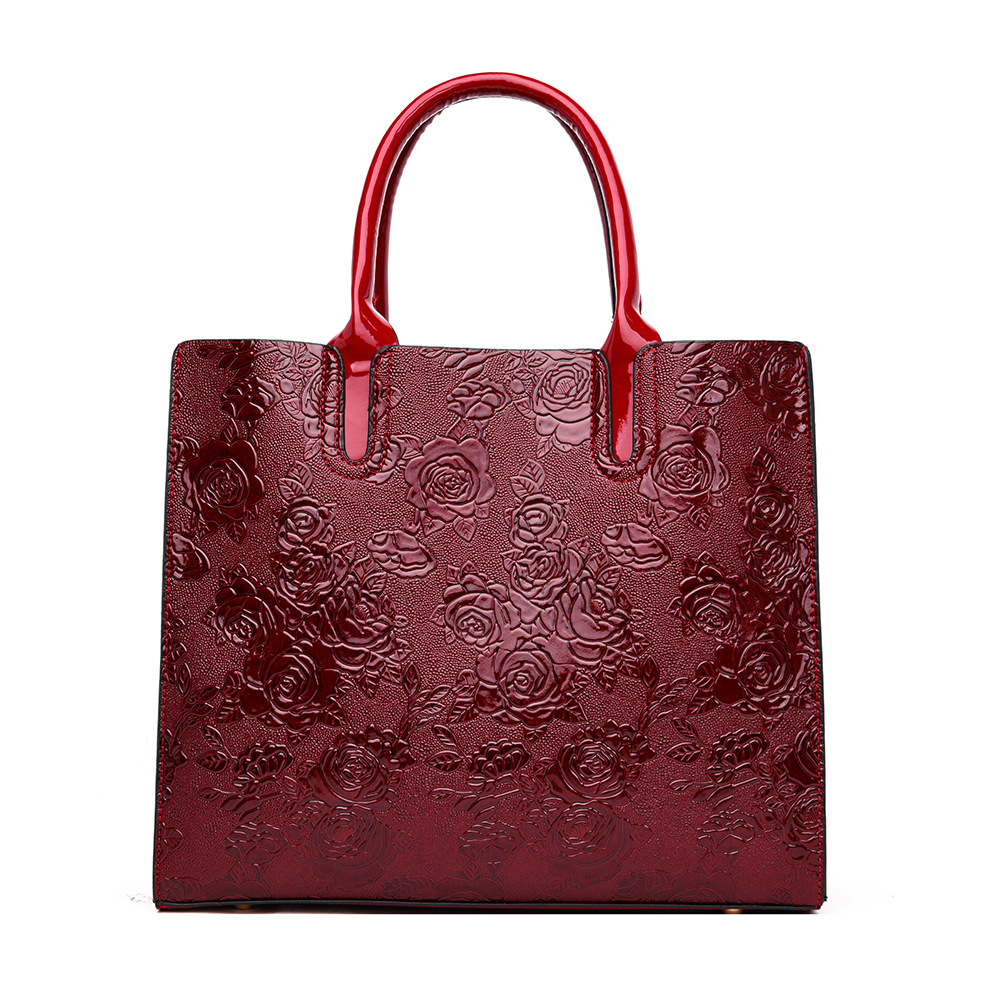 Retro Blumen Frauenhandtasche - Messenger Bag