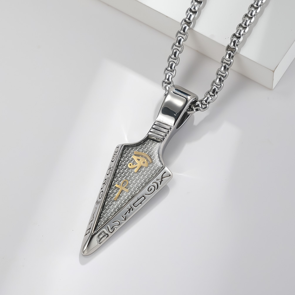 Horus Eye Anka Spearhead Stainless Steel Halskette