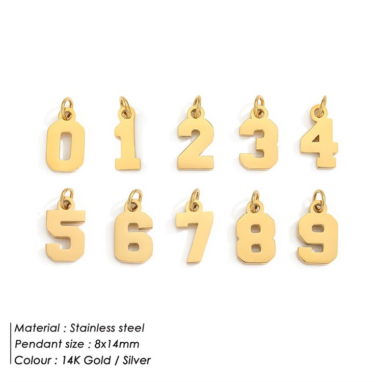 Stahlpendant mit Digitalem Zifferblatt