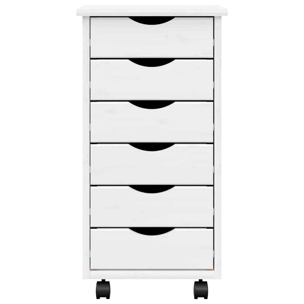 Rollschrank mit Schubladen MOSS aus Massivkiefer