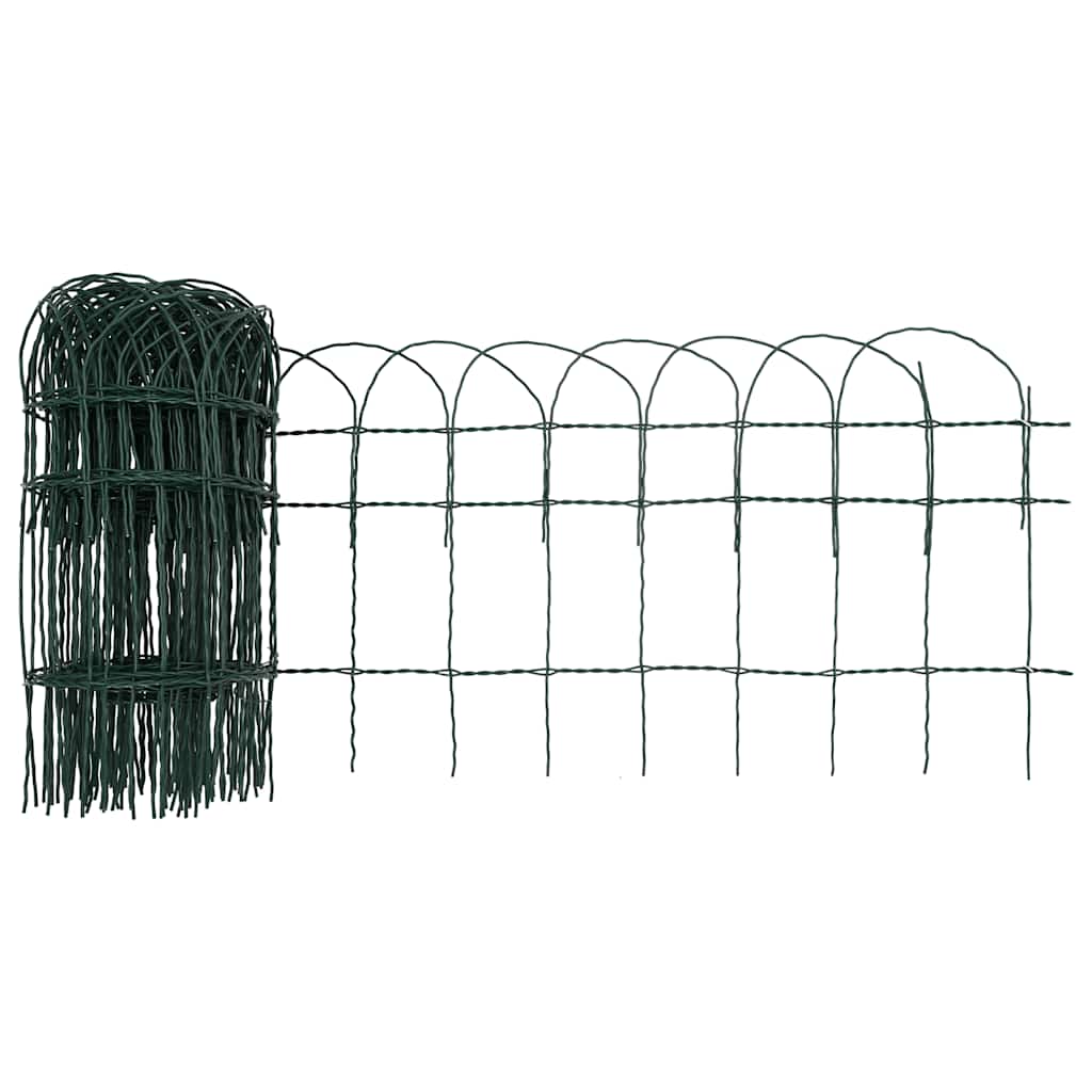 Gartenzaun aus pulverbeschichtetem Eisen 10x0.4 m