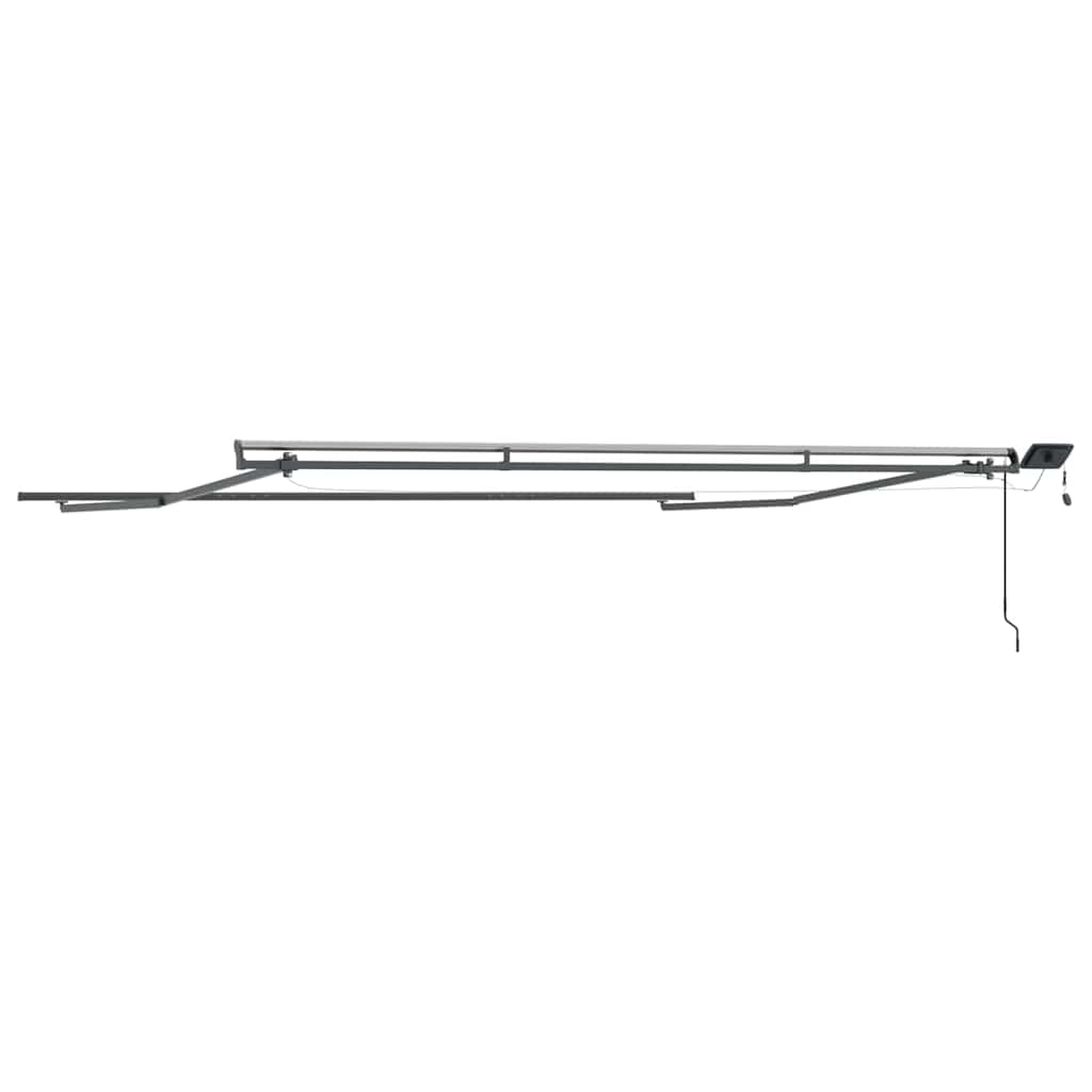Markise Anthrazit 4x3 m Metallgestell