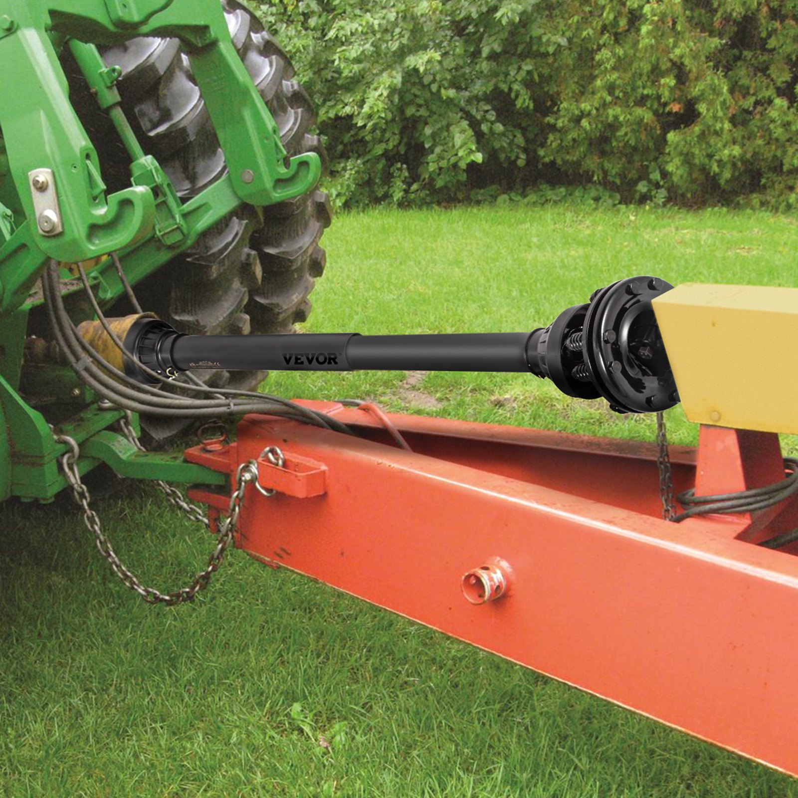 Albero di presa di forza (PTO Shaft), albero di trasmissione PTO (PTO Driveline Shaft) 1-3-8' 6 canali per il trattore e le estremità degli attrezzi PTO, albero di presa di forza della serie 4 del trattore, albero di presa di forza per il Brush Hog 43'-59' con frizione a slittamento