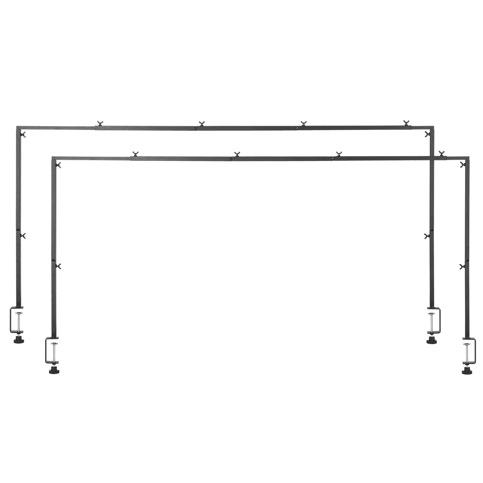 2-teiliger Stativ-Stand Metallbogengestell 71-249 cm verstellbare Klemme Dekor