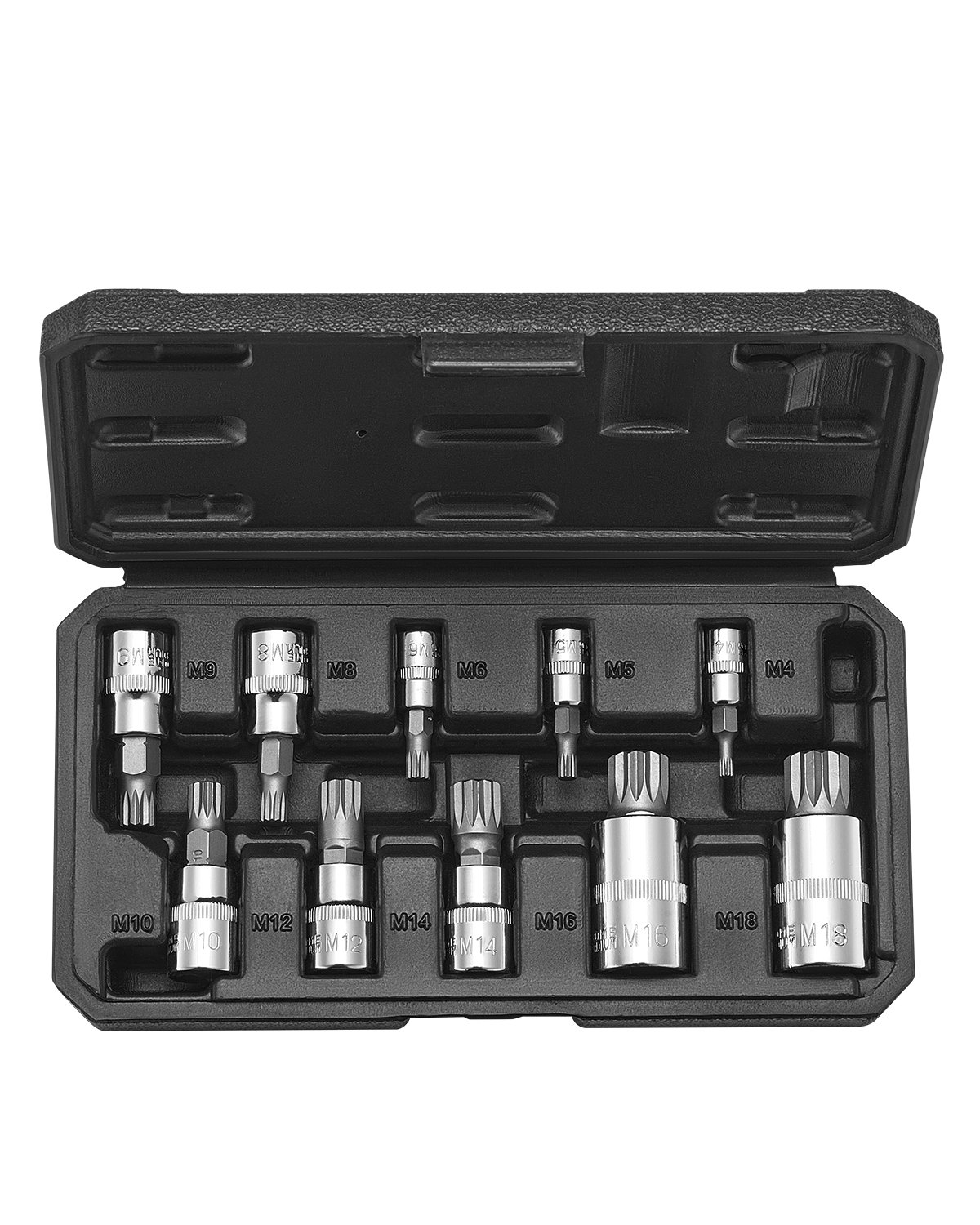 XZN Dreikant Spline Bit Steckschlüsselsatz, 10-tlg.