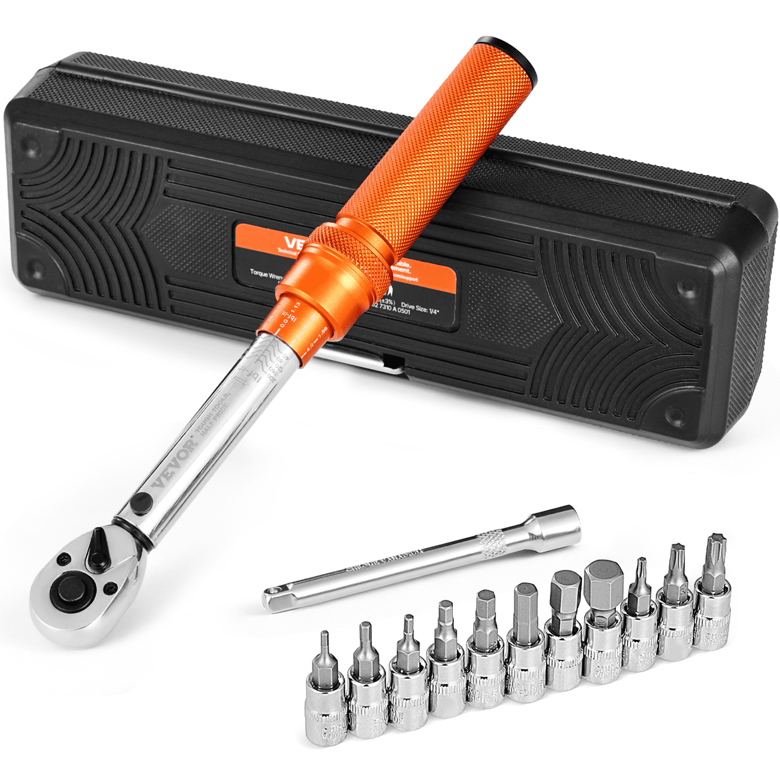 Klick-Drehmomentschlüssel 1/4 Zoll 2,3–22,6 Nm
