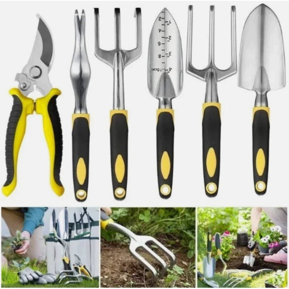 Pan European-6 PCS GARDEN TOOL SET - Komplettes Gartenset mit 6 hochwertigen Werkzeugen